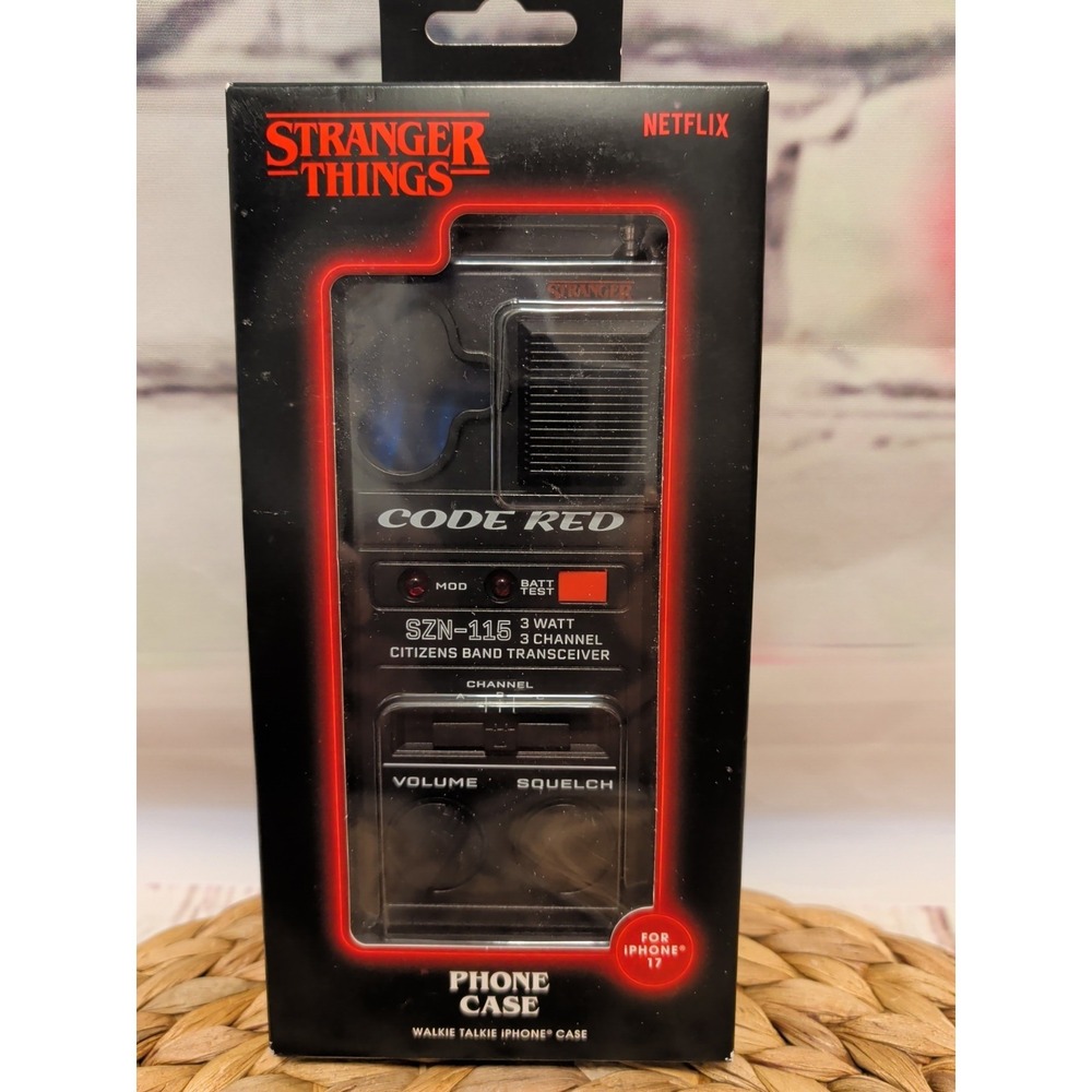Stranger Things Netflix Walkie Talkie iPhone 17 Code Red Phone Case‎ New